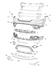 FASCIA 68223776AA CHRYSLER