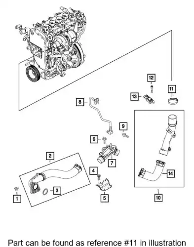 CLAMP 68317383AA CHRYSLER