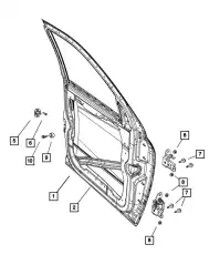 DOOR 68224645AB CHRYSLER