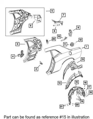 Подкрылок CHRYSLER 68319704AF