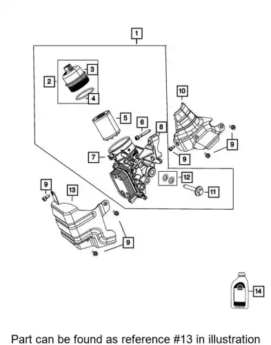 Фильтр масляный CHRYSLER 68320096AA
