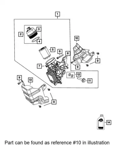 Фильтр масляный CHRYSLER 68320097AA