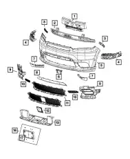 GRILLE 68320618AA CHRYSLER