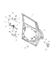 DOOR 68320674AA CHRYSLER