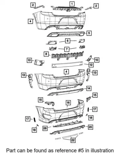 FASCIA 68226556AA CHRYSLER