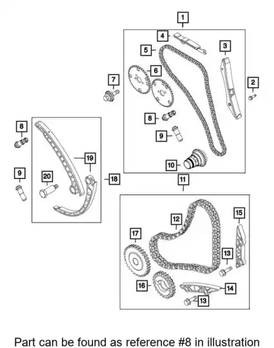 TENSIONER 68226962AA CHRYSLER
