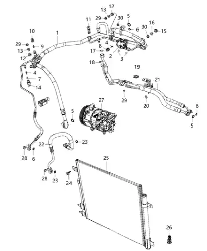 SEAL 68322264AA CHRYSLER