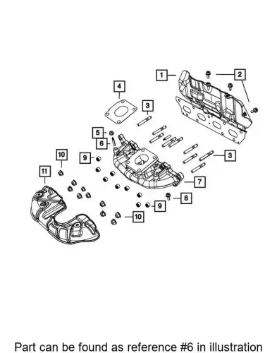STUD 68227682AA CHRYSLER