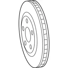 Тормозной диск CHRYSLER 68227781AB ,