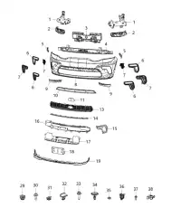 BRACKET 68227827AA CHRYSLER