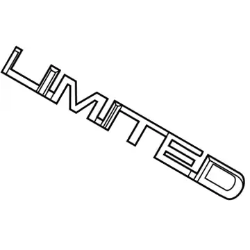 68228200AC Эмблема оригинал 100% (LIMITED) CHRYSLER