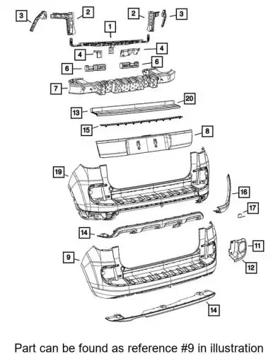 FASCIA 68324607AA CHRYSLER