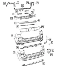 FASCIA 68324610AA CHRYSLER