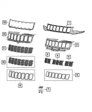 GRILLE 6NZ03SZ0AA CHRYSLER