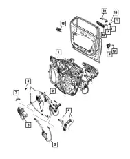 Ручка двери CHRYSLER 6QL53TZZAA