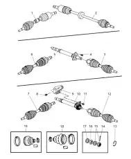 SHAFT R4668936AC CHRYSLER