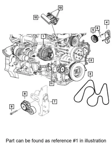 Генератор CHRYSLER R4801311AD
