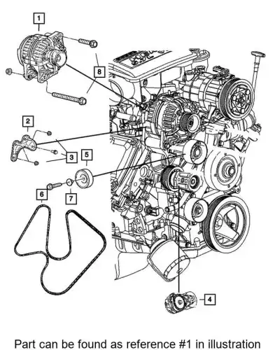 Генератор CHRYSLER R4801769AB