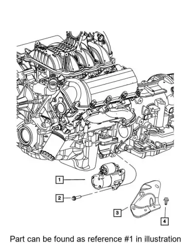 Стартер CHRYSLER R4801854AA