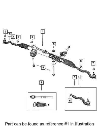 GEAR R8078529AE CHRYSLER