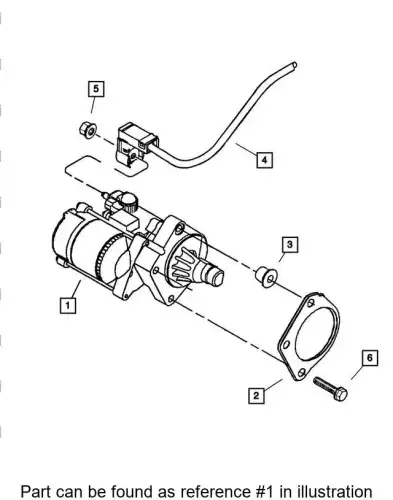 Стартер CHRYSLER RL609346AB