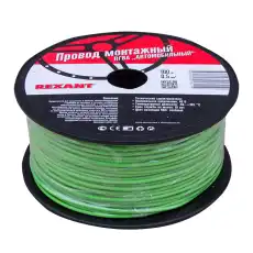 провод! ПГВА1х0.50мм2, зеленый, бухта 100м\ 01-6513 REXANT