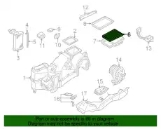 Салонный фильтр PORSCHE 1J0819644A