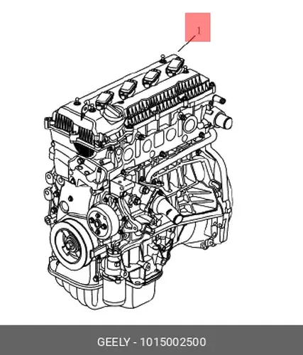 Двигатель (ДВС) в сборе GEELY 1015002500
