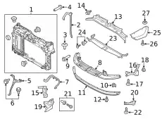 BOLT W500214S307 FORD