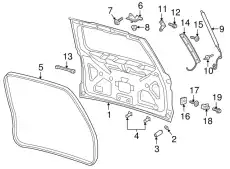 BOLT W703283S450B FORD
