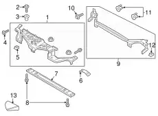 BOLT AND WASHER ASY - HEX.HEAD W710665S442 FORD