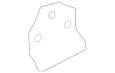 BRACKET - ASSIST HANDLE DM5Z5822606A FORD