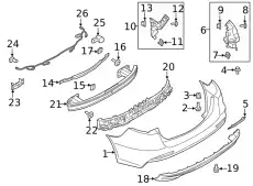 BRACKET - BUMPER MOUNTING KS7Z-17787-A FORD
