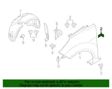 BRACKET - FENDER - FRONT FE8Z-16K039-A FORD