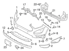 BRACKET - FOG LAMP GN1Z-15266-BC FORD