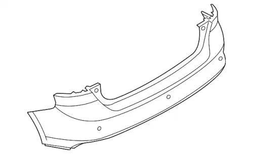 BUMPER ASY - REAR F1EZ-17906-LAPTM FORD