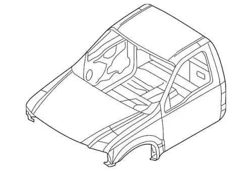 CAB ASY - TRIMMED - PRIMED BC3Z25001B24C FORD