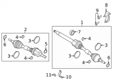 CLAMP - BOOT F2GZ-3B478-B FORD