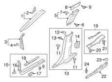 CLIP - TRIM W717977S300 FORD