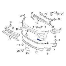 Решетка бампера FORD JL1Z-17E810-BA