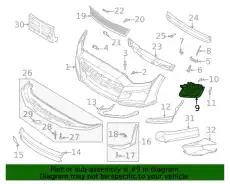 Решетка бампера FORD KR3Z17E811AA