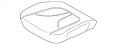 COVER AND PAD - FRONT SEAT CUS KA1Z5862900AA FORD