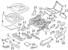 COVER AND PAD - FRONT SEAT CUS KA1Z5862900AA FORD