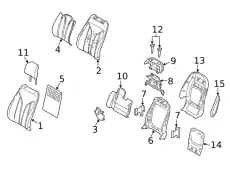 COVER ASY - SEAT BACK KA1Z5864417BB FORD