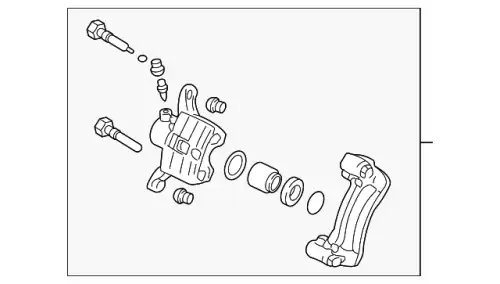 Суппорт тормозной MITSUBISHI MR129584