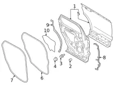 DOOR ASY - REAR KA1Z5824630A FORD