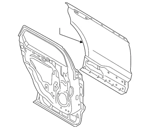 DOOR ASY - REAR KA1Z5824630A FORD