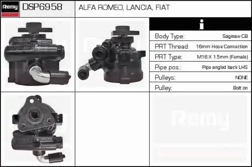 Насос гидроусилителя руля DELCO REMY DSP6958