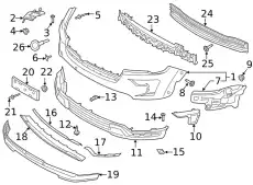 Решетка бампера FORD JB5Z17E811BB