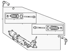 GEAR ASY - STEERING GL3Z3504B FORD